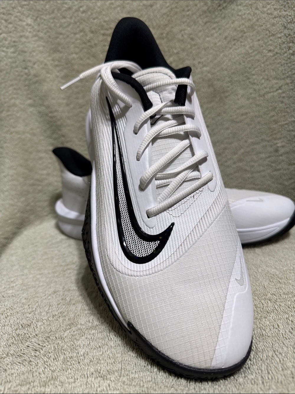 Nike Men’s White and Black Low-Profile Sneaker